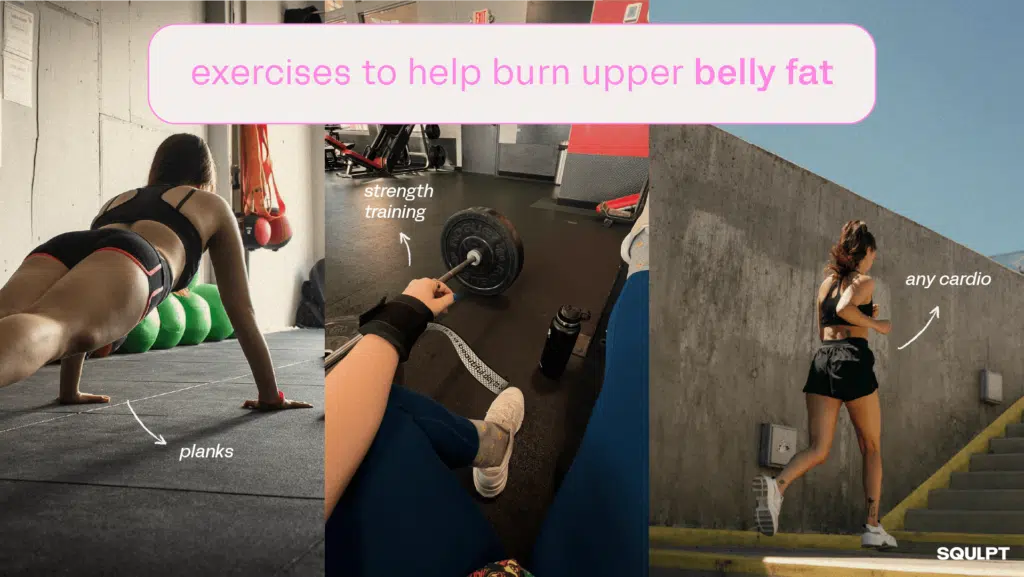 exercises to burn upper belly fat