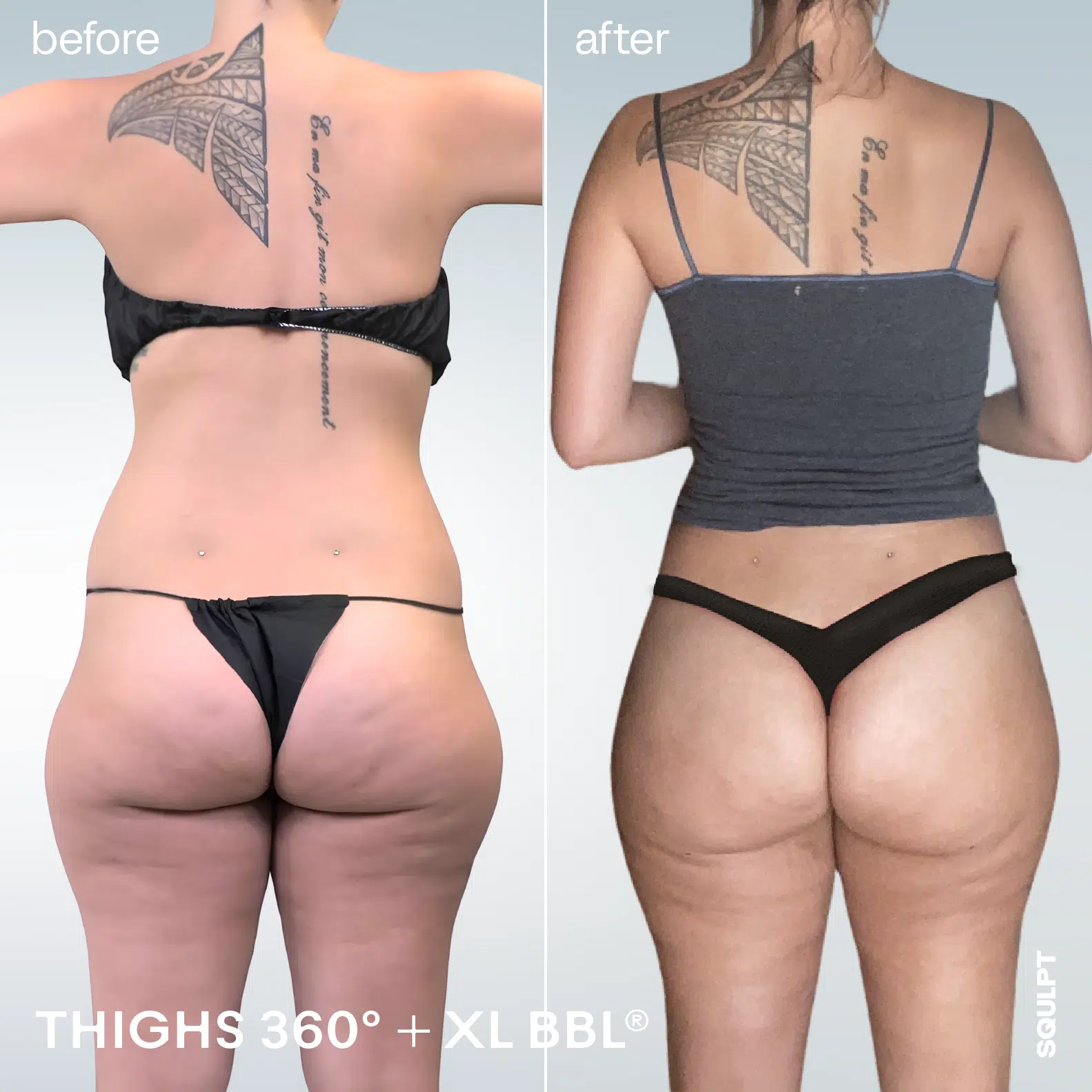 saddlebags before & after